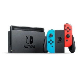 Nintendo Switch V2 Neon – Blue/Neon Red (Good Condition)