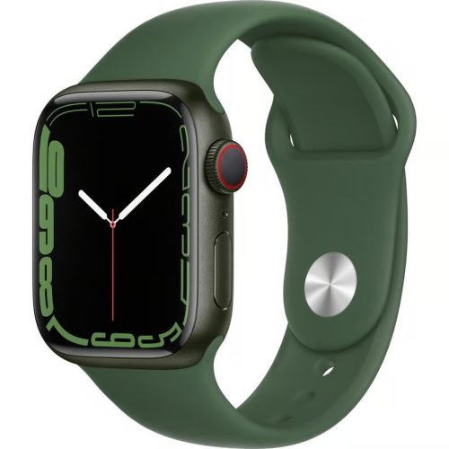 Apple Watch Series 7 (2021) GPS + Cellular 41 mm – Aluminium Green – Sport band Green (Good Condition)